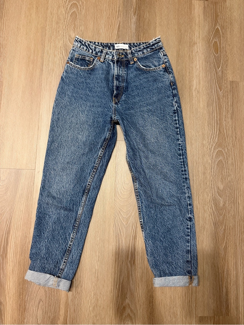 Zara Blue Mom Jeans